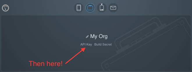 Getting your API key, step 2